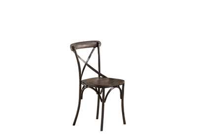 Image for Lorient Gray/Charcoal X Back Dining Chair (Set of 2)