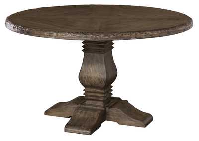 Image for Lorient Gray/Charcoal Round Dining Table