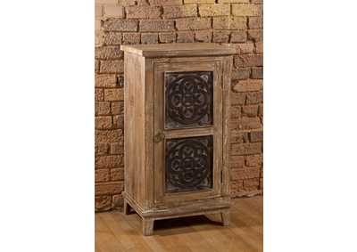 Image for Toulon Accent Cabinet- Distressed Beige Finish