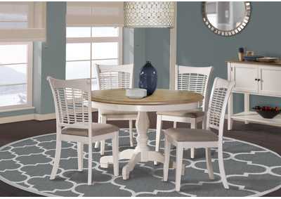 Image for Bayberry/Embassy White 5-Piece Round Dining Set