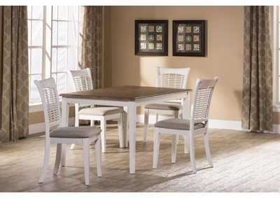Image for Bayberry/Embassy White 5-Piece Rectangle Dining Set