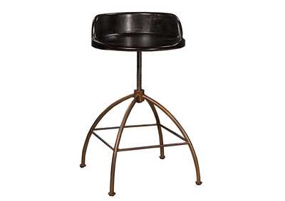 Image for Bridgewater Adjustable Stool - Rubbed Black Wood Set