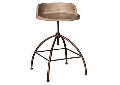 Image for Bridgewater Adjustable Stool - Tan Wood Seat