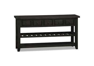 Image for Tuscan Retreat Wine Rack Hall Table w/5 Drawers - Weathered Gray Finish