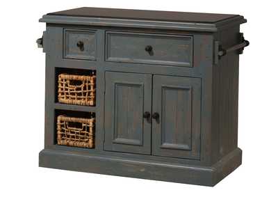 Image for Tuscan Retreat Medium Kitchen Island w/2 Baskets