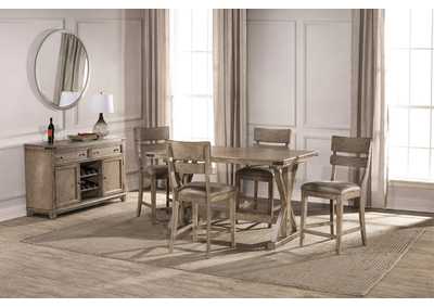 Image for Leclair Vintage Gray 5-Piece Counter Height Dining Set