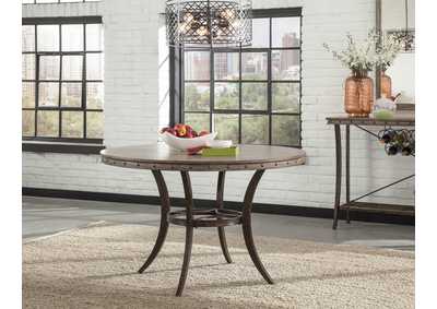 Image for Emmons Washed Gray Round Dining Table