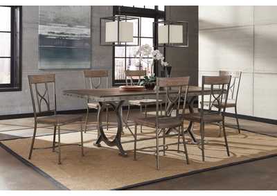 Image for Paddock Brown/Gray 7-Piece Rectangle Dining Set
