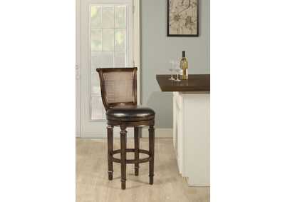 Image for Dalton Cane Back Counter Stool w/Leather Seat