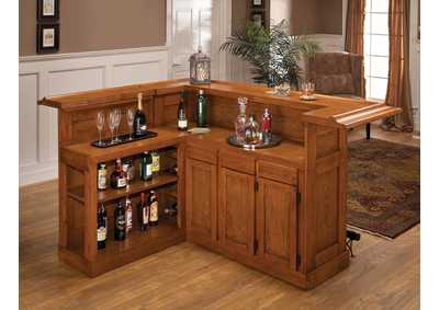 Image for Classic Large Oak Bar w/Side Bar