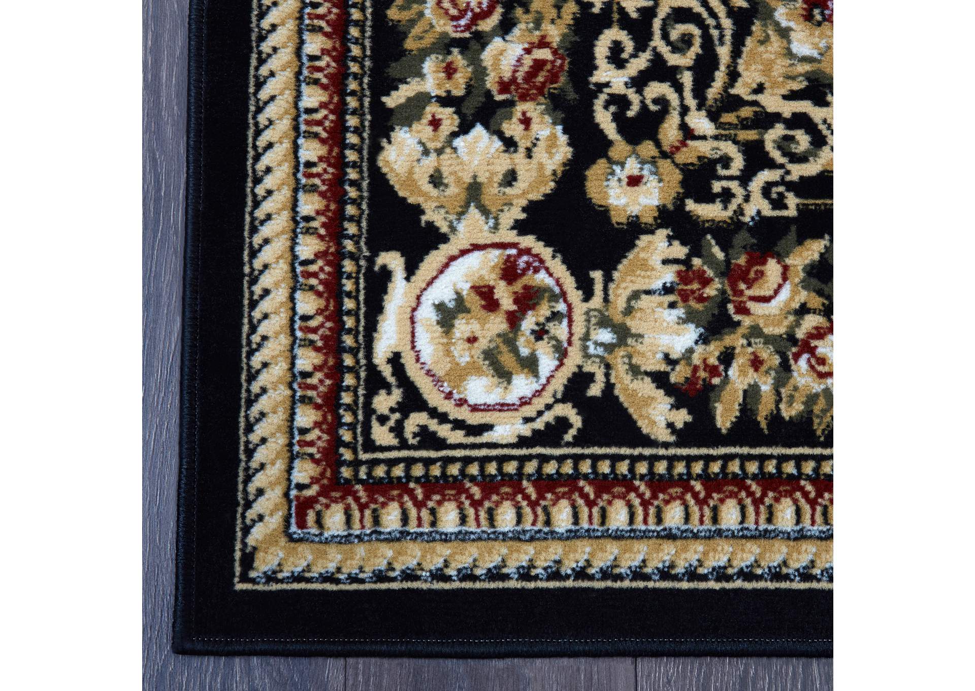 Optimum Athens  Black Area Rug,Home Dynamix