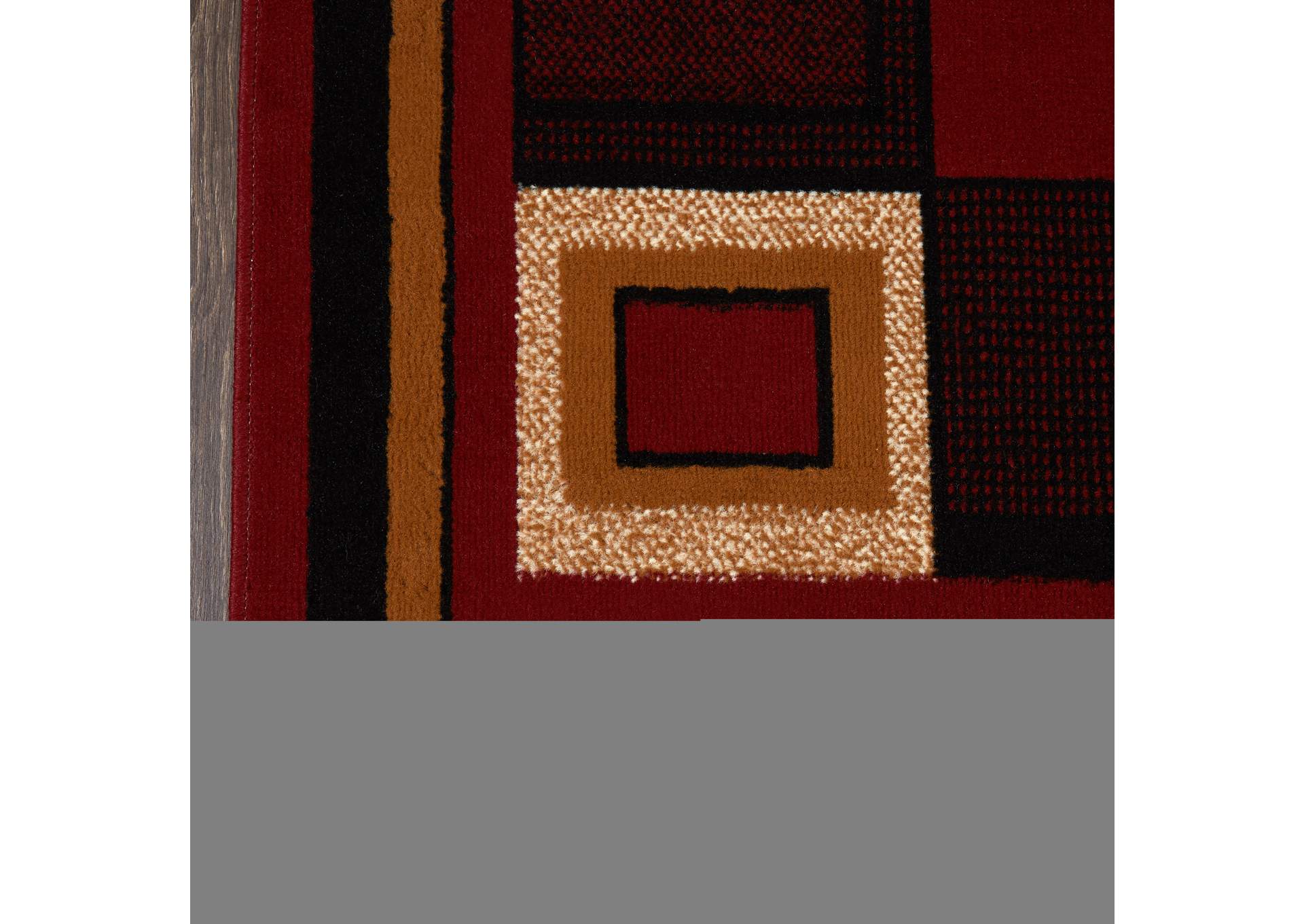 Premium Nikola Red Area Rug,Home Dynamix