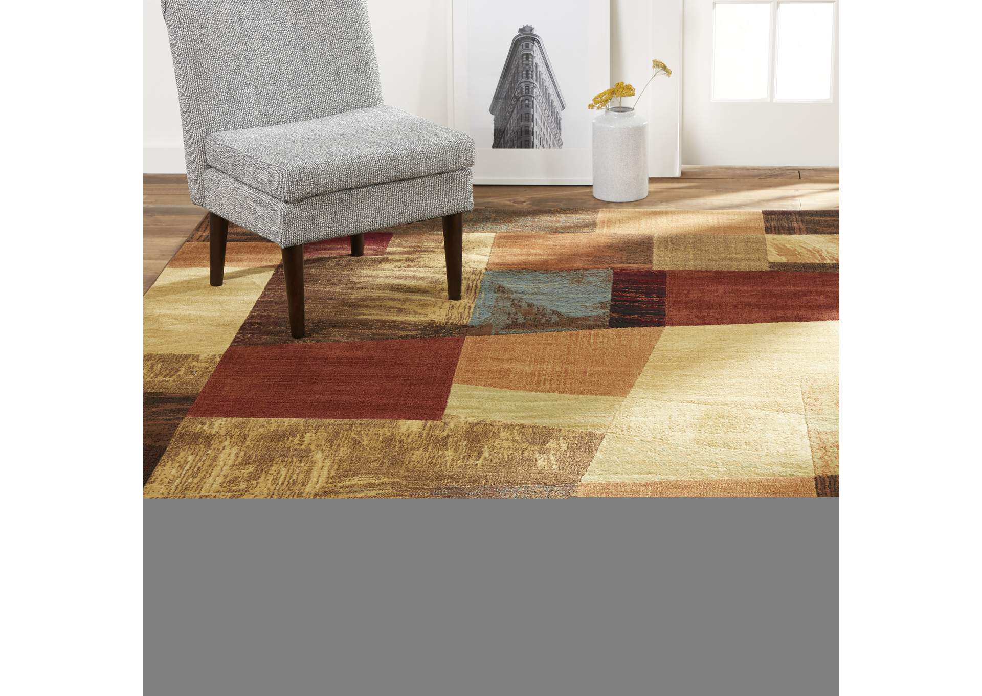 Catalina Bismark Area Rug Brown/Beige, 3'3"x5'2",Home Dynamix