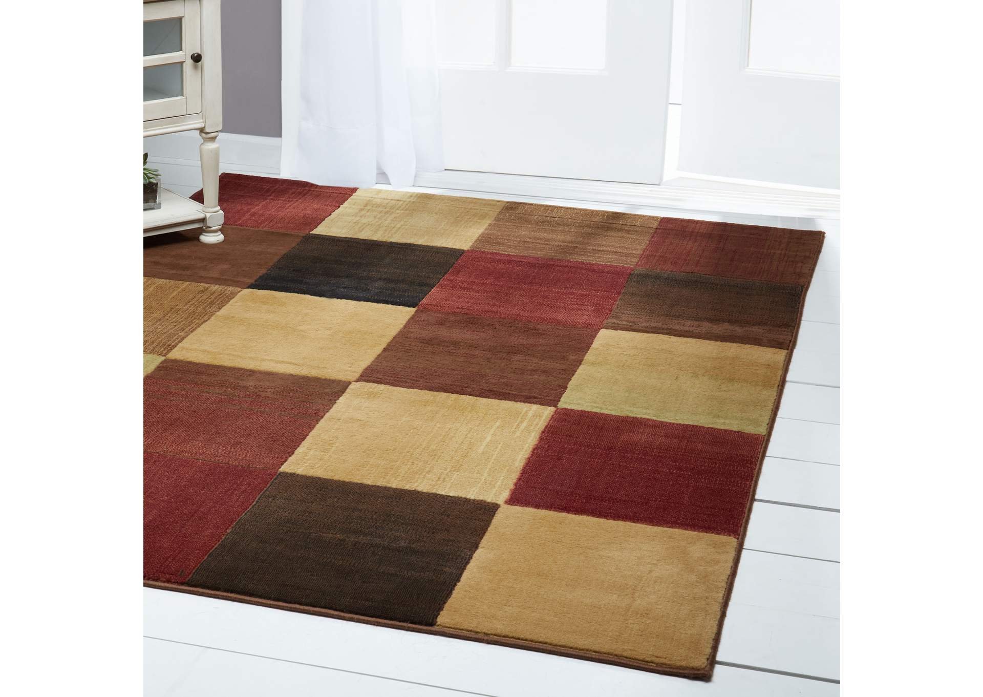 Catalina Brookings Area Rug Brown/Beige, 3'3"x5'2",Home Dynamix