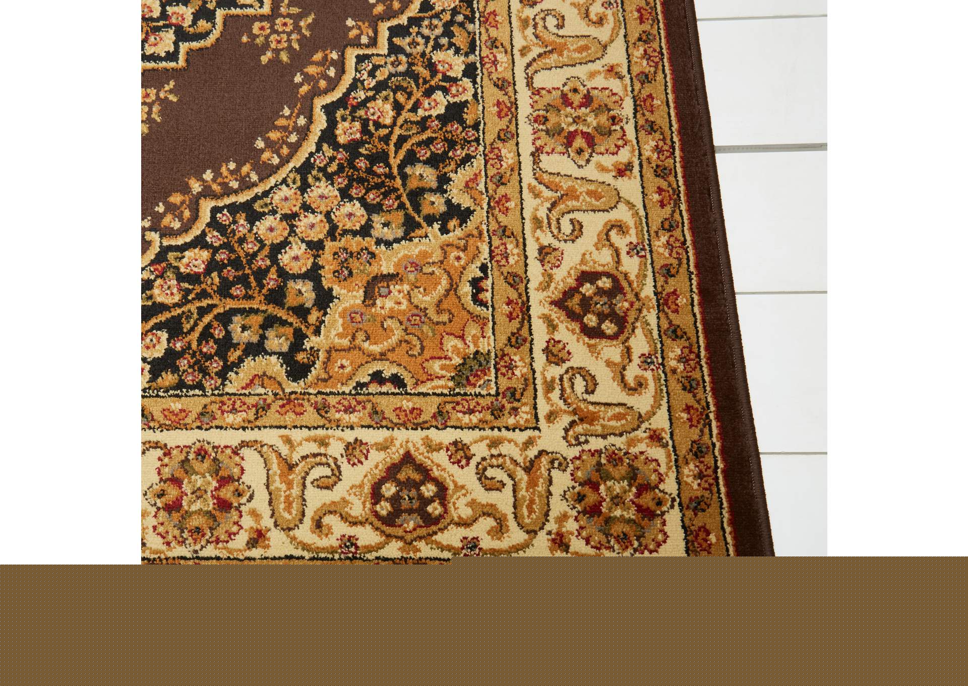 Royalty Tansy Brown-Ivory Area Rug,Home Dynamix
