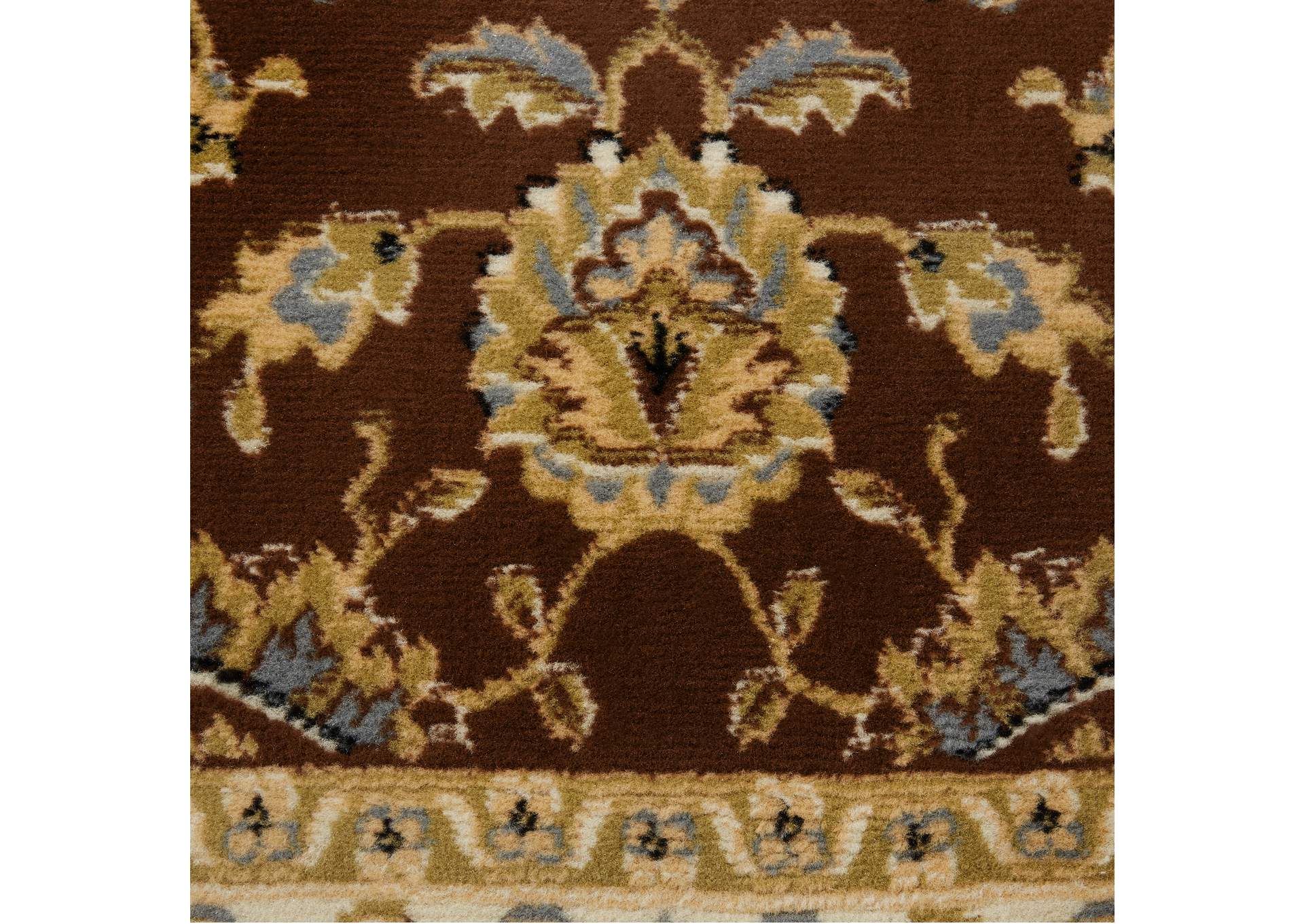Optimum Maoz Area Rug Brown/Ivory, 5'2"x7'2",Home Dynamix