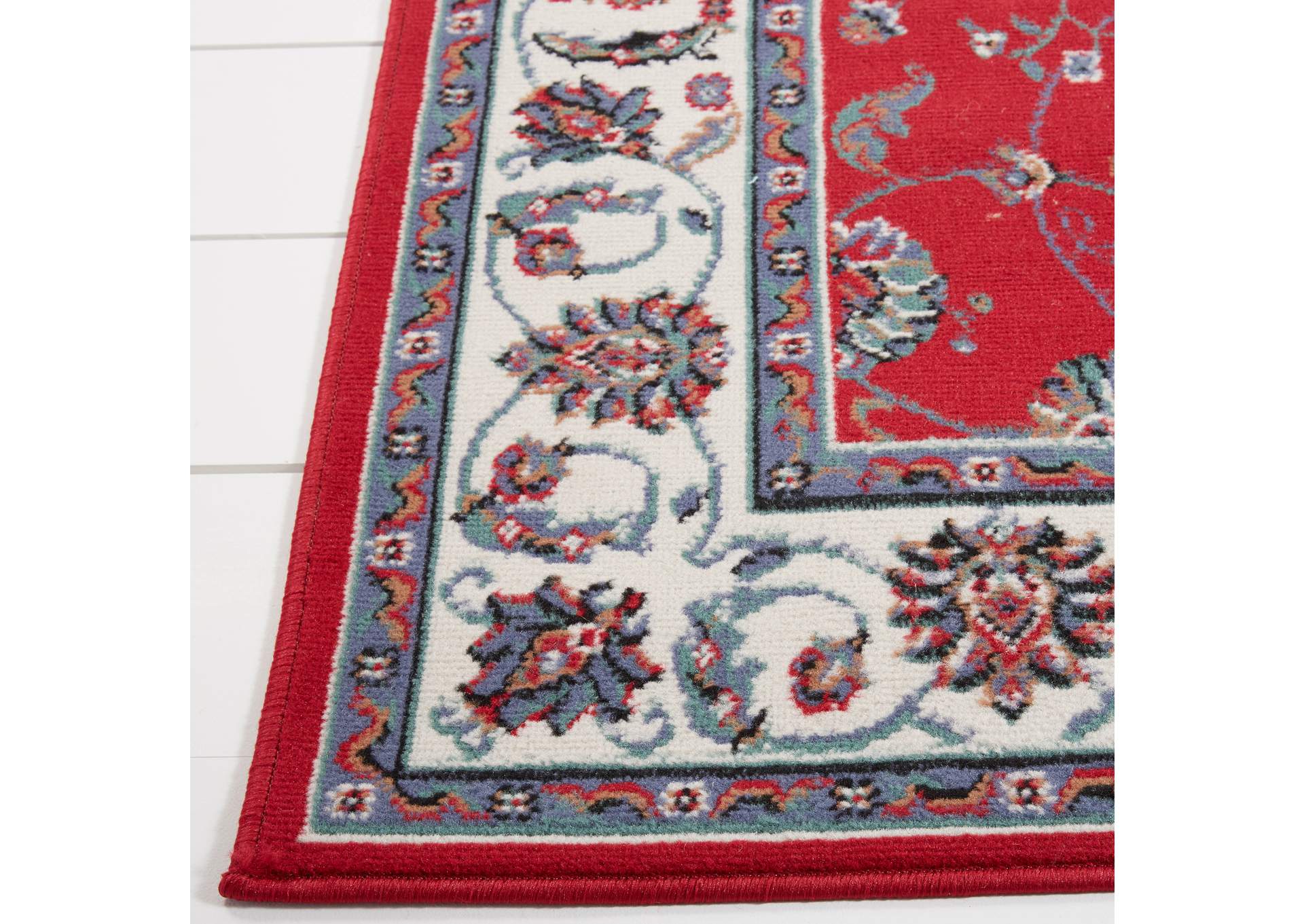 Ariana Badah Red-Ivory Area Rug,Home Dynamix