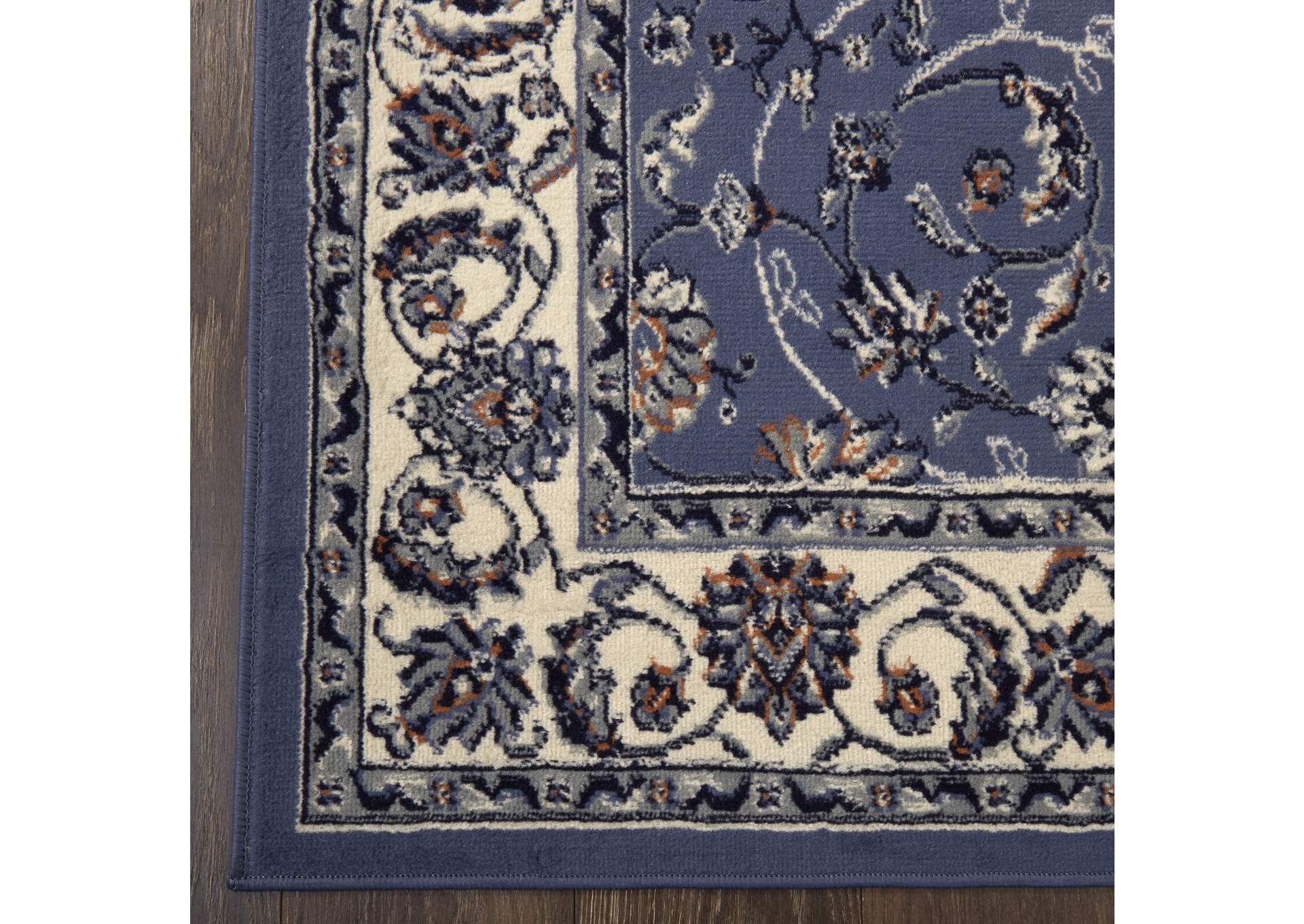 Ariana Badah Blue-Ivory Area Rug,Home Dynamix