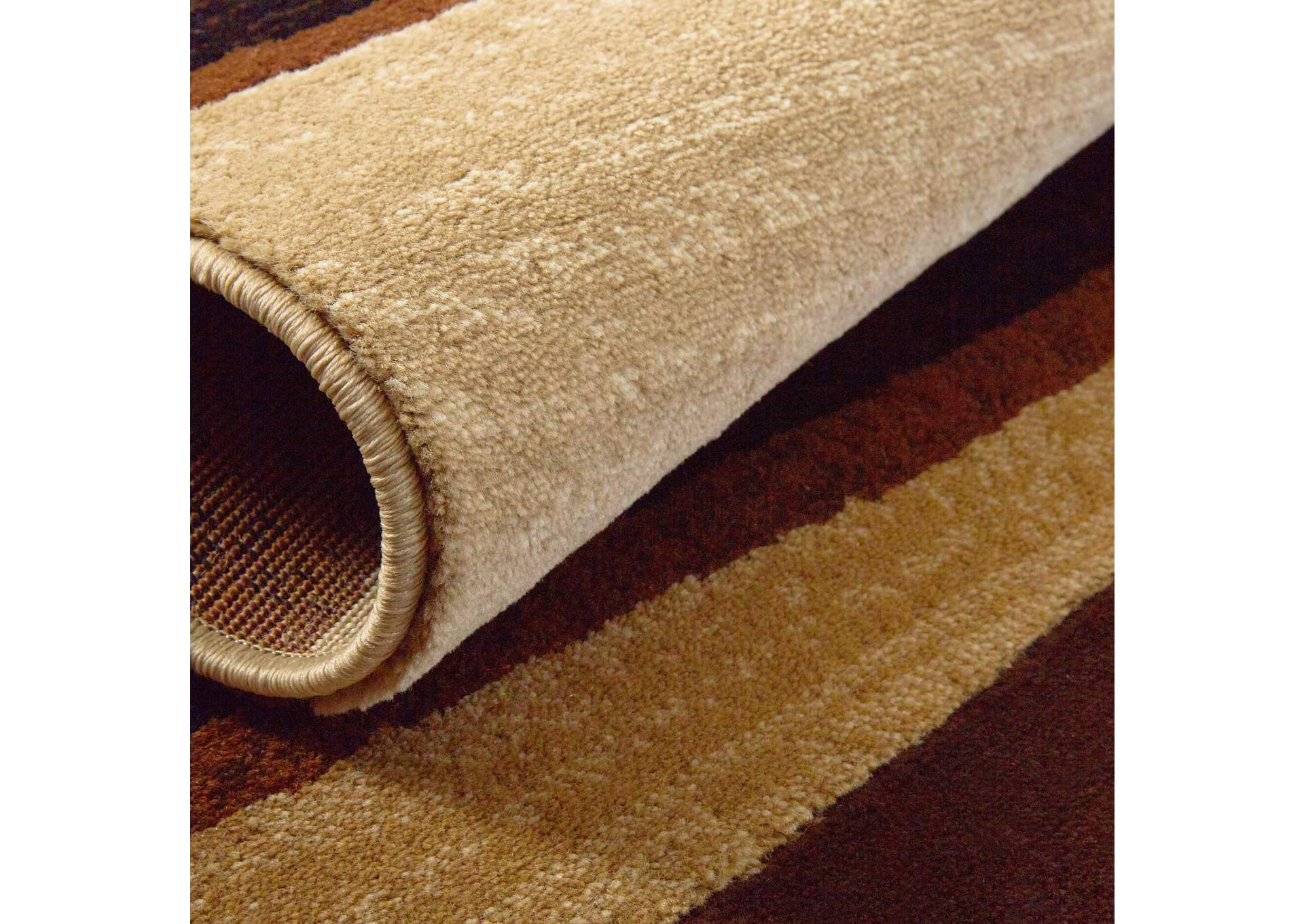 Tribeca Jayden Area Rug Brown/Beige, 1'9"x7'2",Home Dynamix
