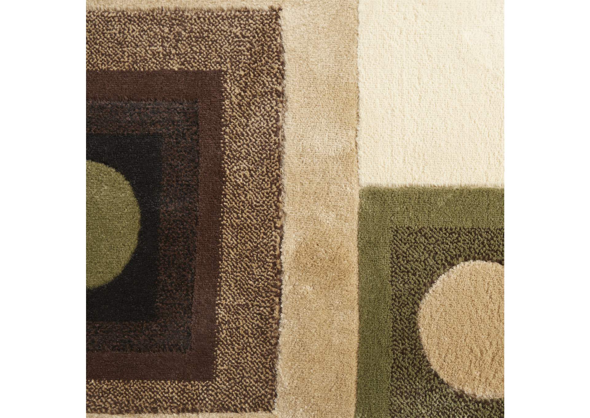 Tribeca Adella Area Rug Brown/Green, 18.9"x31.5",Home Dynamix