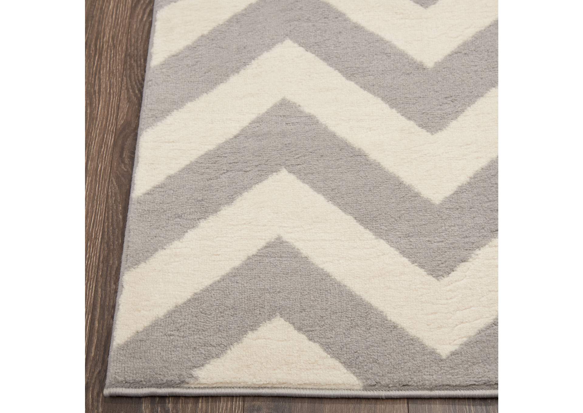 Tremont Chevron Gray-Ivory Area Rug,Home Dynamix