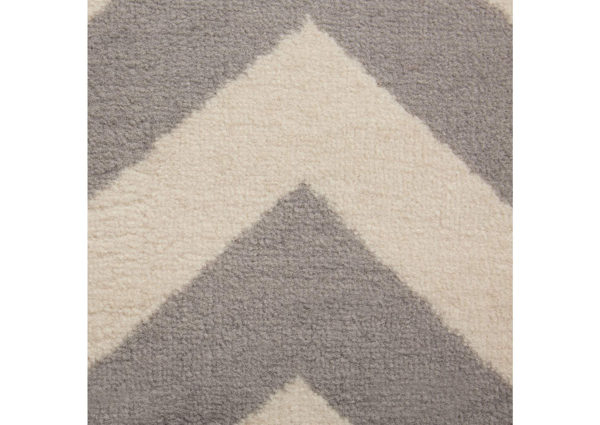 Tremont Chevron Area Rug Gray/Ivory, 5'3"x7'2",Home Dynamix