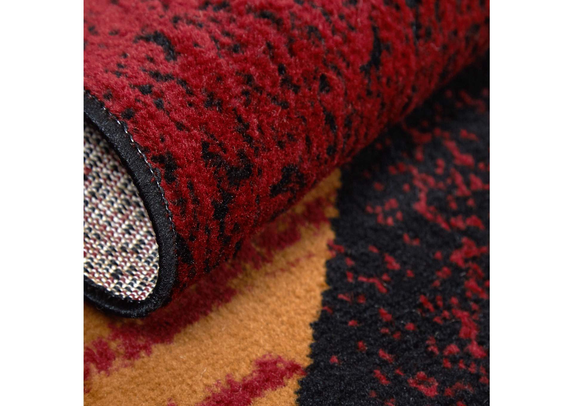 Premium Indus Area Rug Black/Brown, 21"x35",Home Dynamix