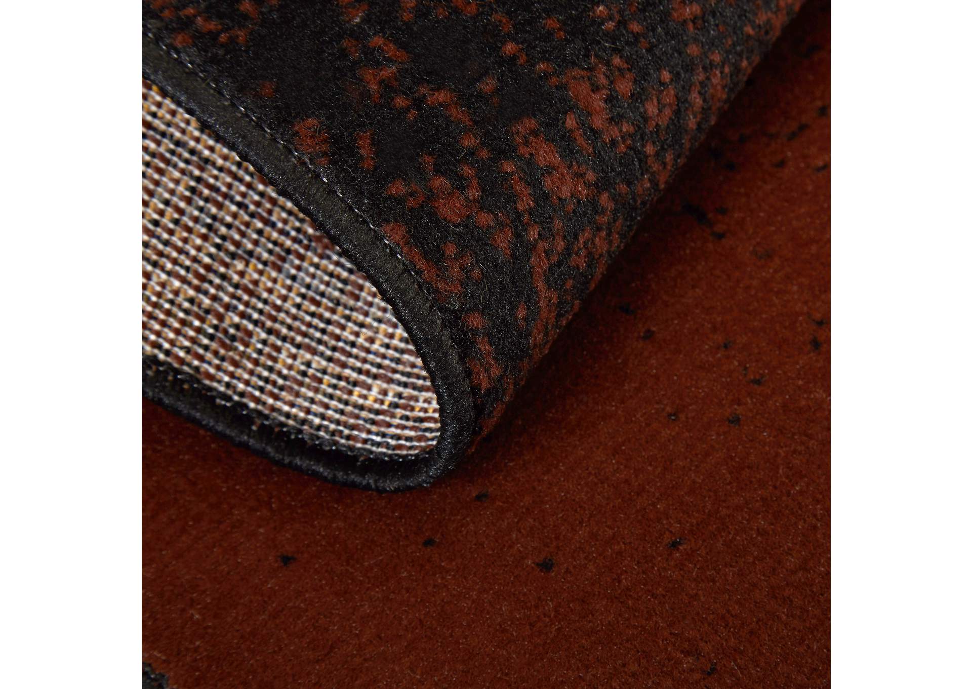 Premium Indus Area Rug Black/Brown, 21"x35",Home Dynamix