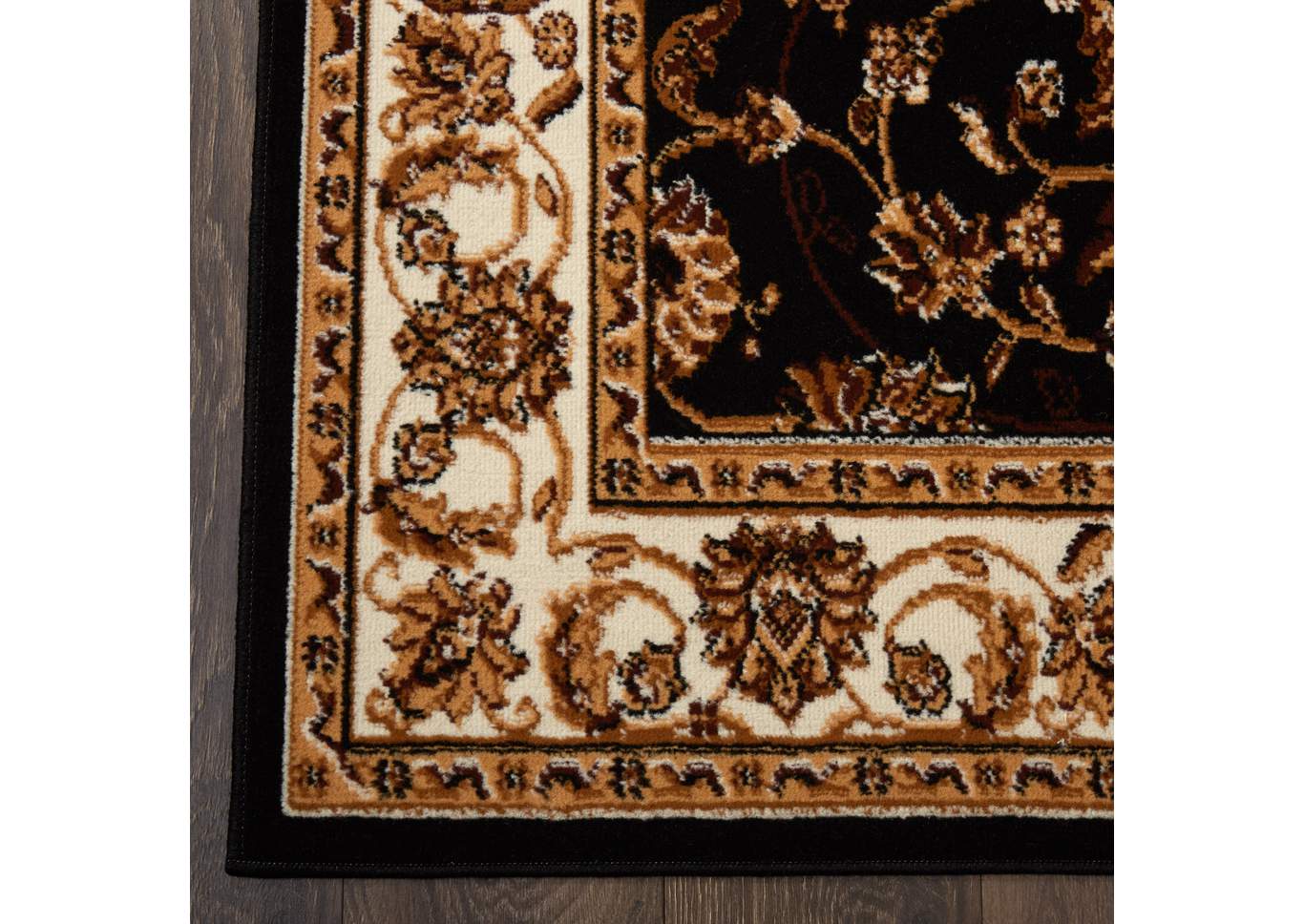 Premium Muse Ebony-Ivory Area Rug,Home Dynamix