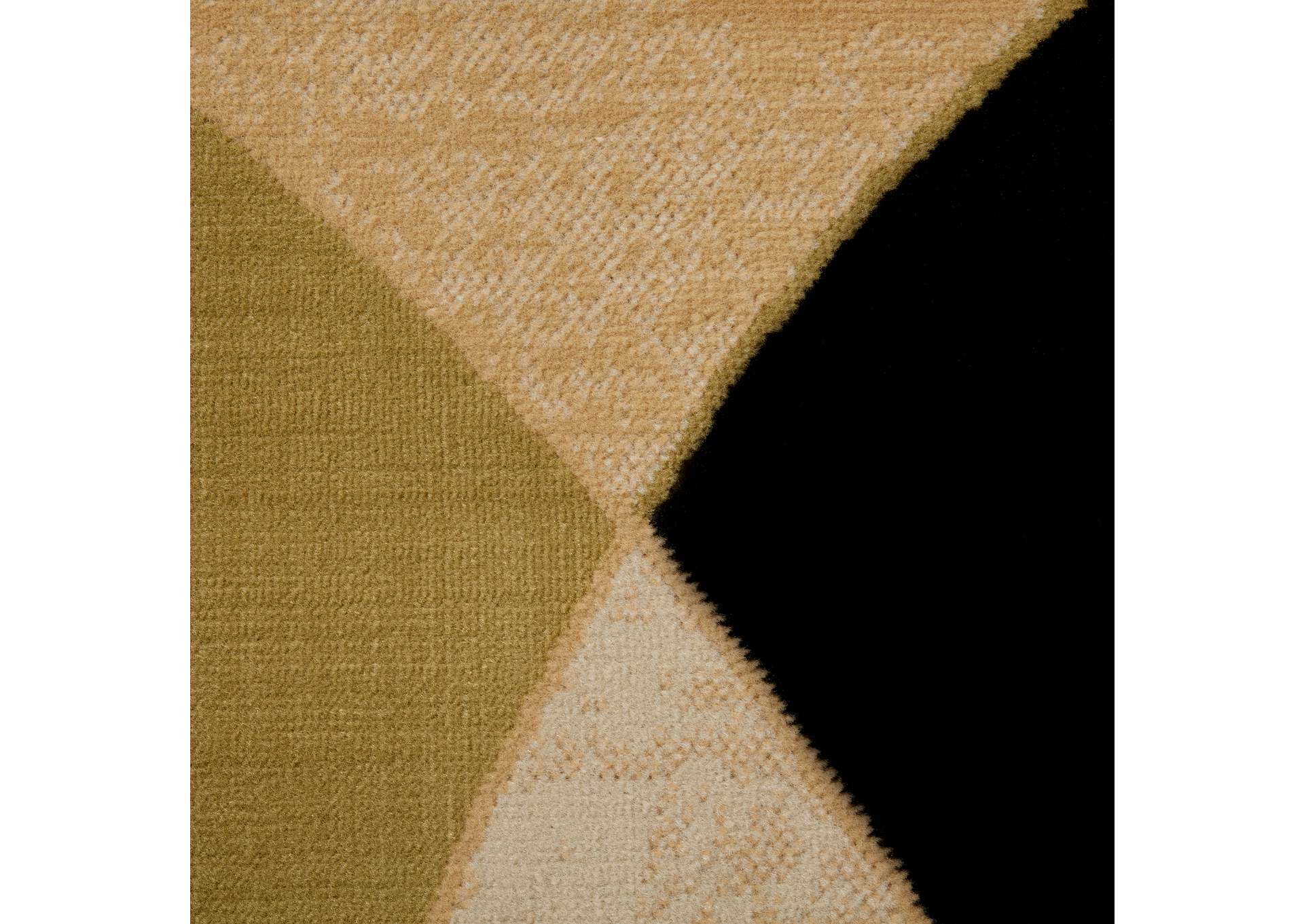 Optimum Napoli Area Rug Beige/Black, 21"x35",Home Dynamix