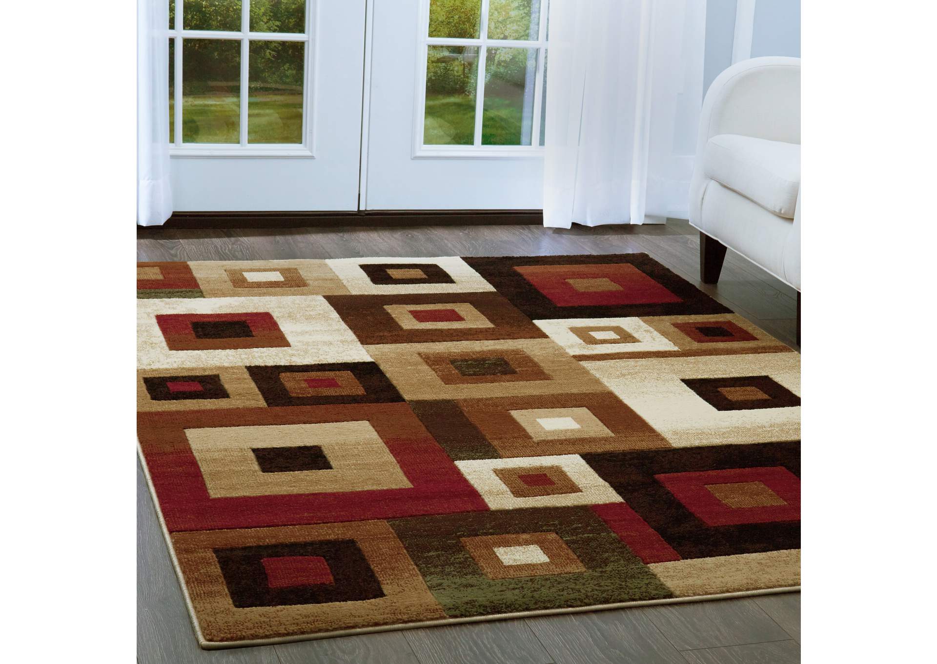 Tribeca Harper Area Rug Beige/Brown, 3 Piece Set,Home Dynamix