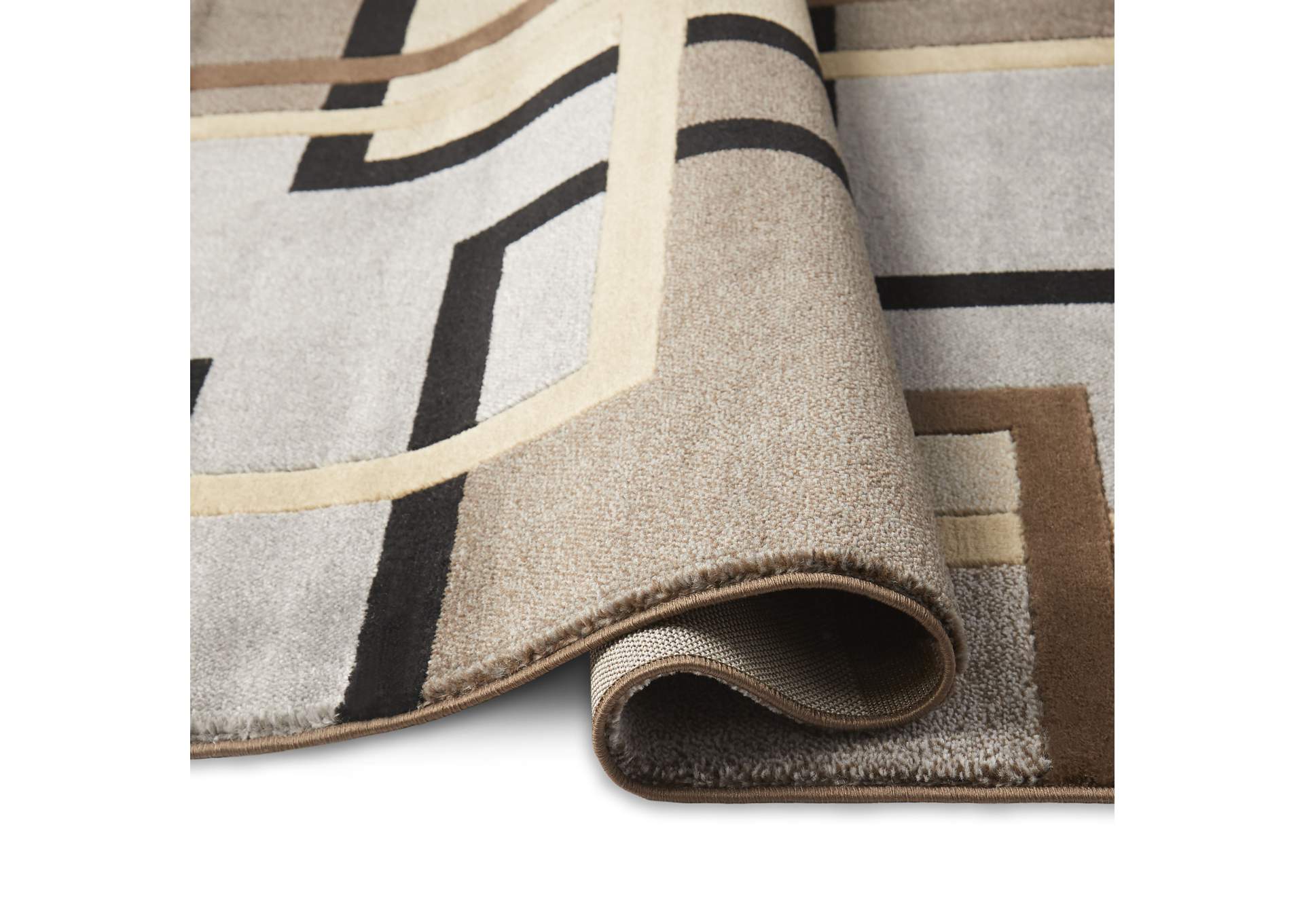 Tribeca Greene Area Rug Beige/Brown, 39"x55",Home Dynamix