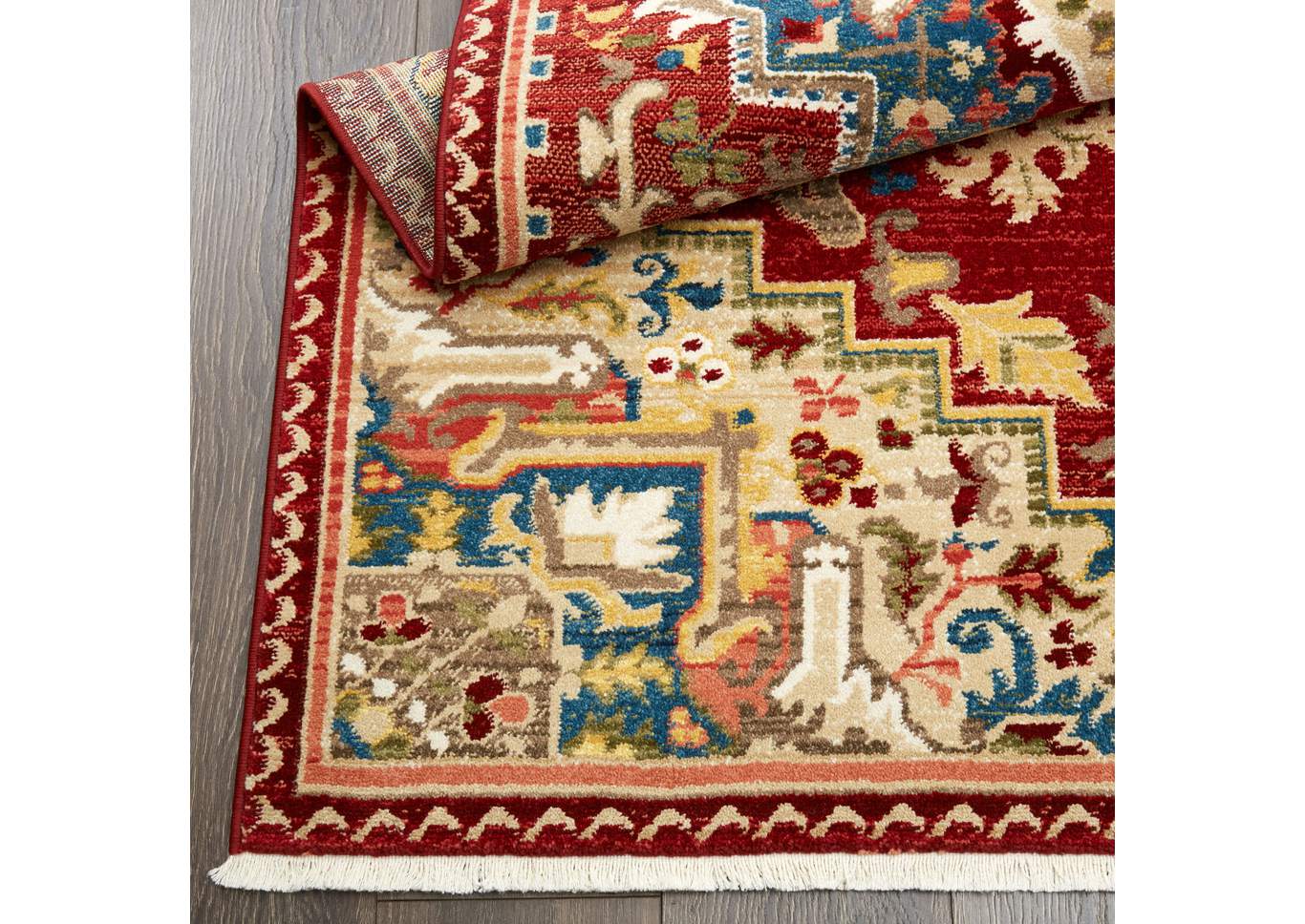 Ridgefield Lahti Red Area Rug,Home Dynamix
