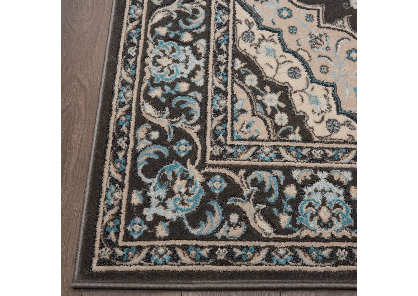 Oxford Caspian  Gray Area Rug,Home Dynamix