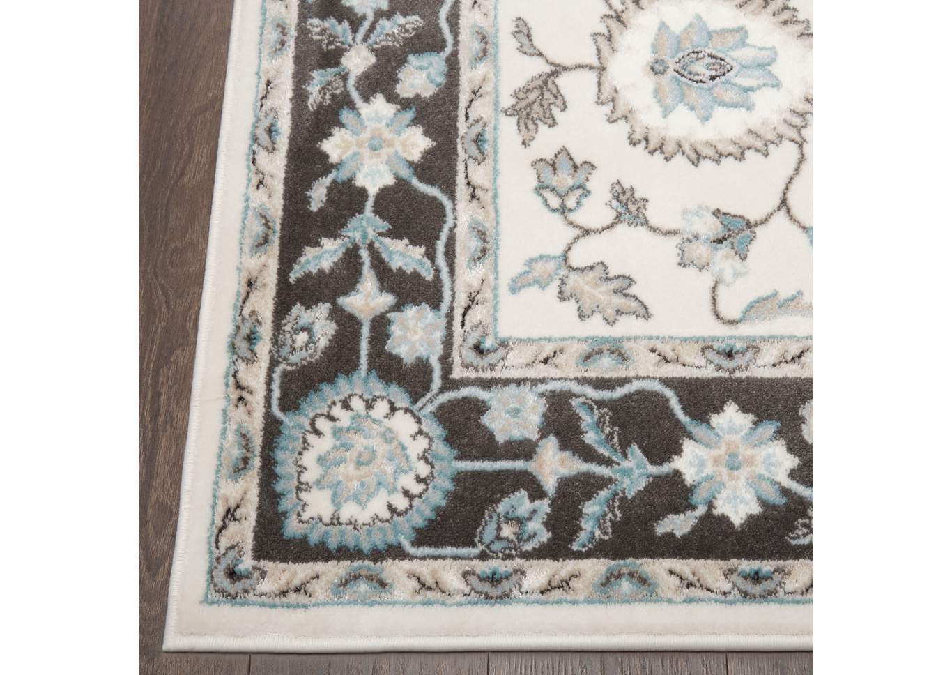 Oxford Huron Cream-Gray Area Rug,Home Dynamix
