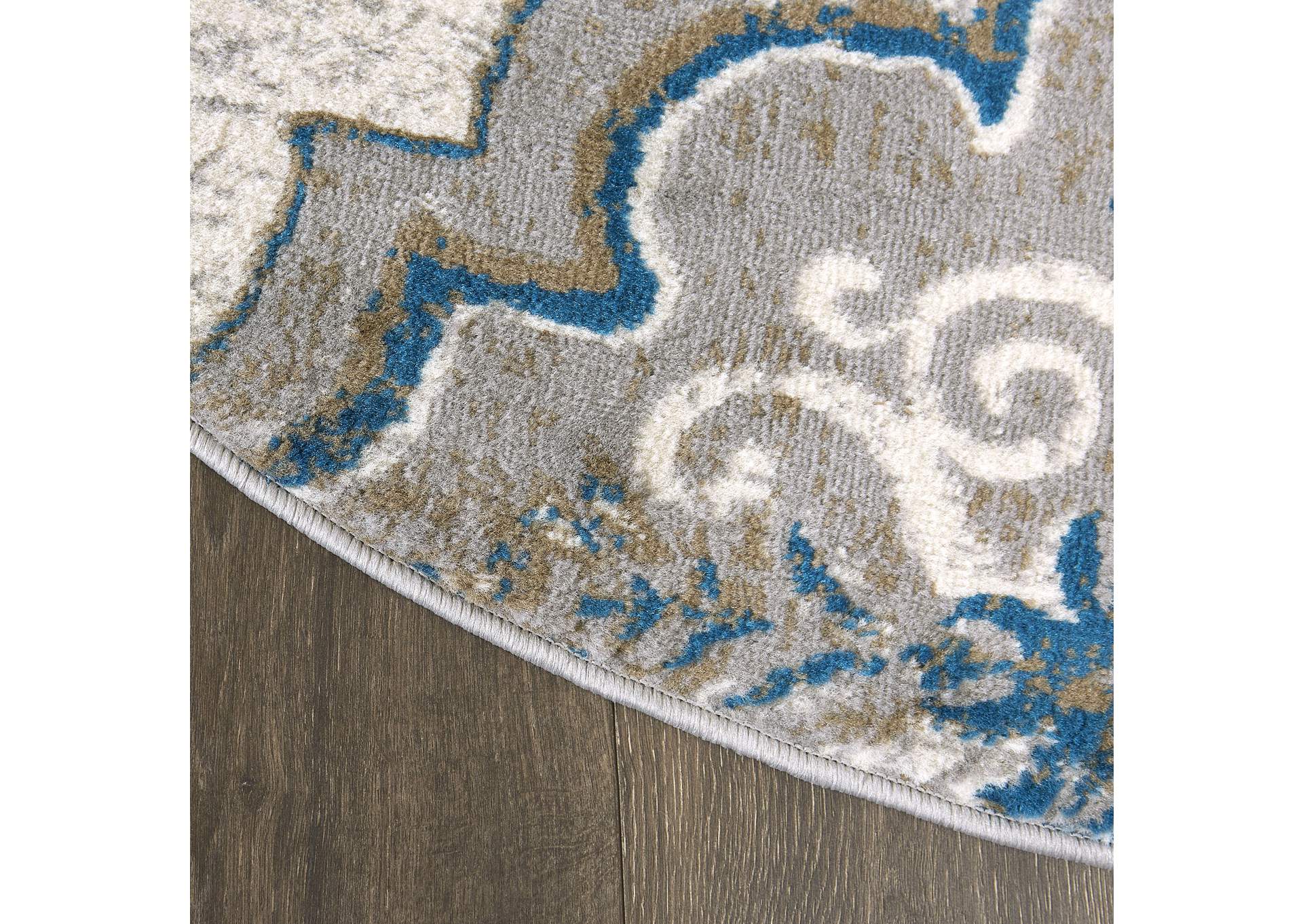 Tremont Willow Taupe-Blue Area Rug,Home Dynamix