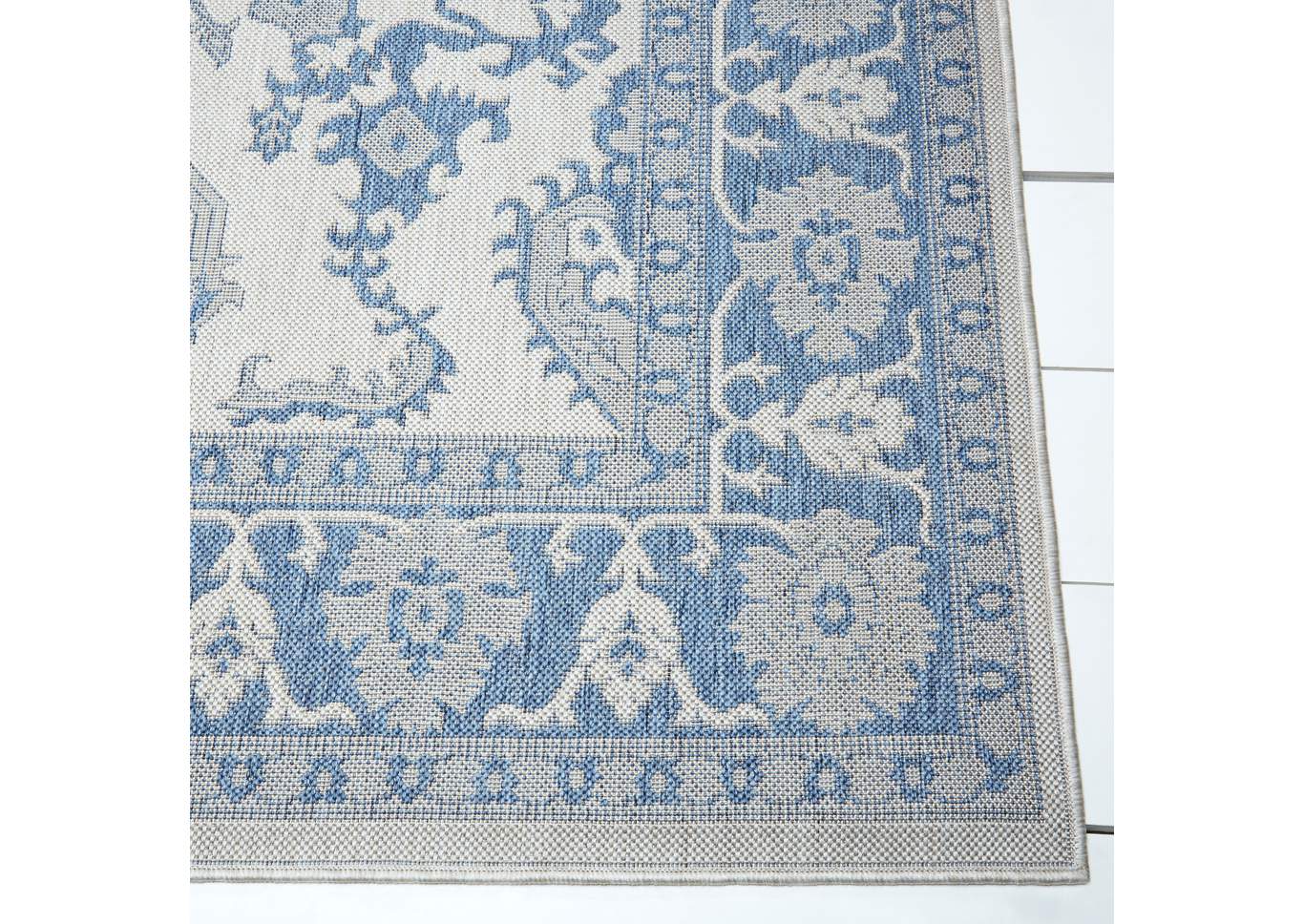 Patio Country Ayana Gray-Blue Area Rug,Home Dynamix