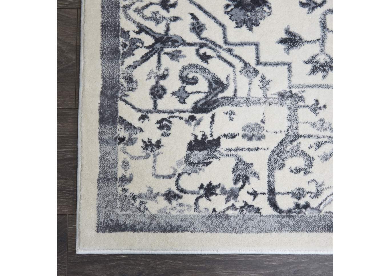 Jersey Denali Ivory-Gray Area Rug,Home Dynamix