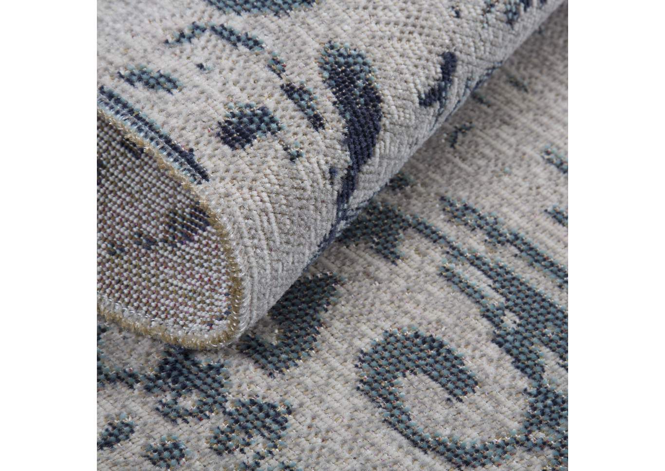 Patio Sofia Juniper Ivory-Blue Area Rug,Home Dynamix