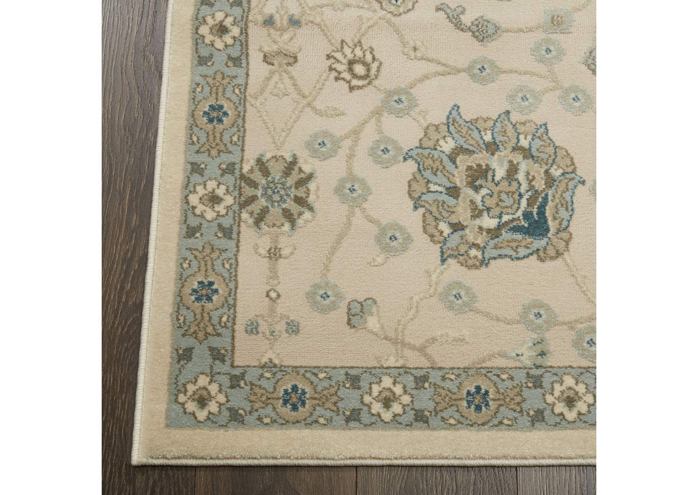 Chandler Aster Ivory-Blue Area Rug,Home Dynamix