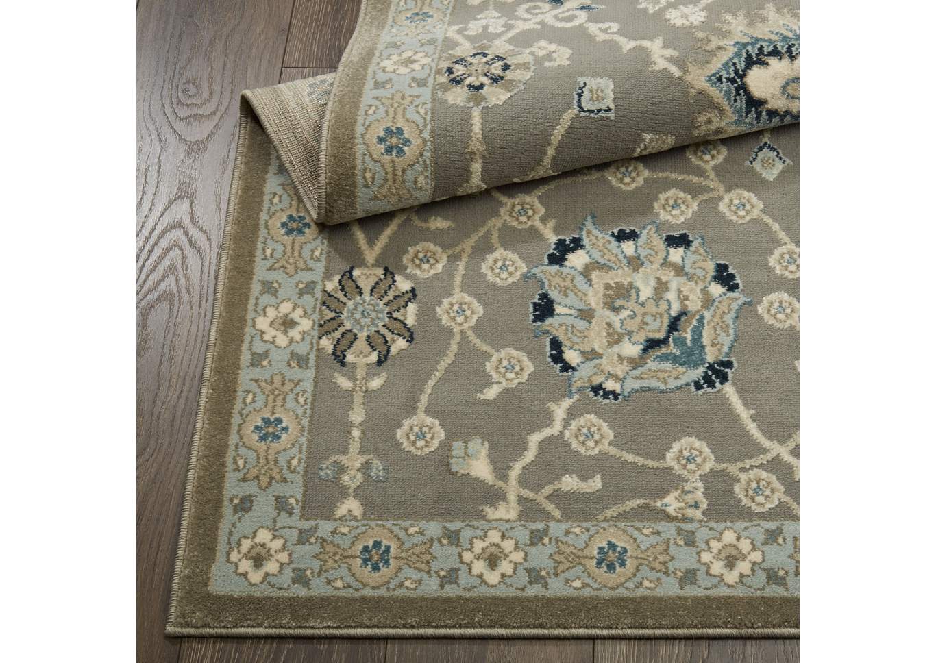 Chandler Aster Gray-Blue Area Rug,Home Dynamix