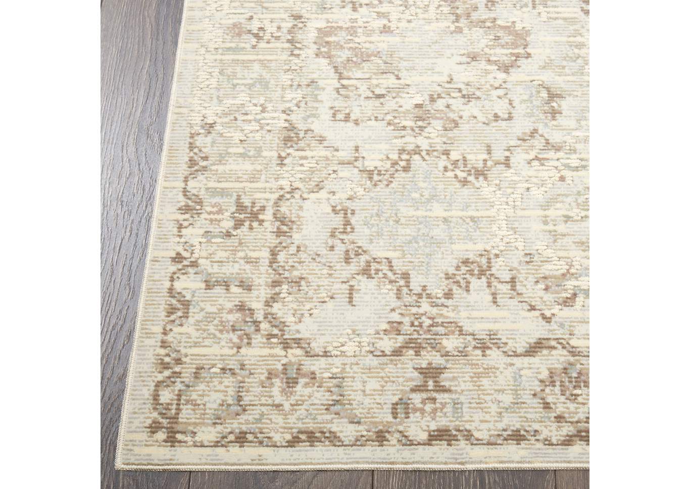 Pastel Palma Cream Area Rug,Home Dynamix