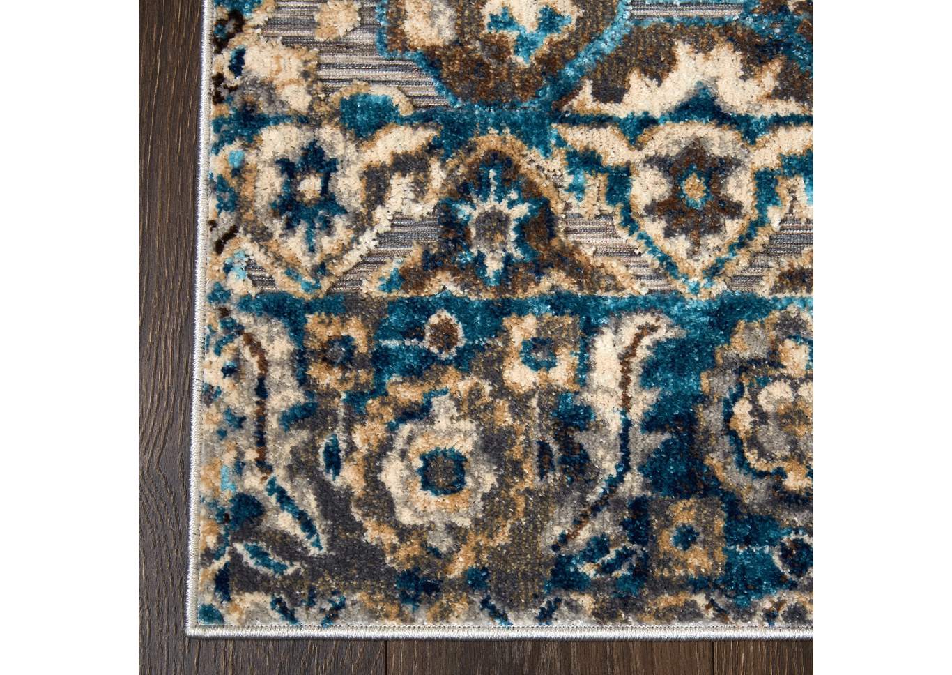 Fiesta Valencia Gray-Blue Area Rug,Home Dynamix