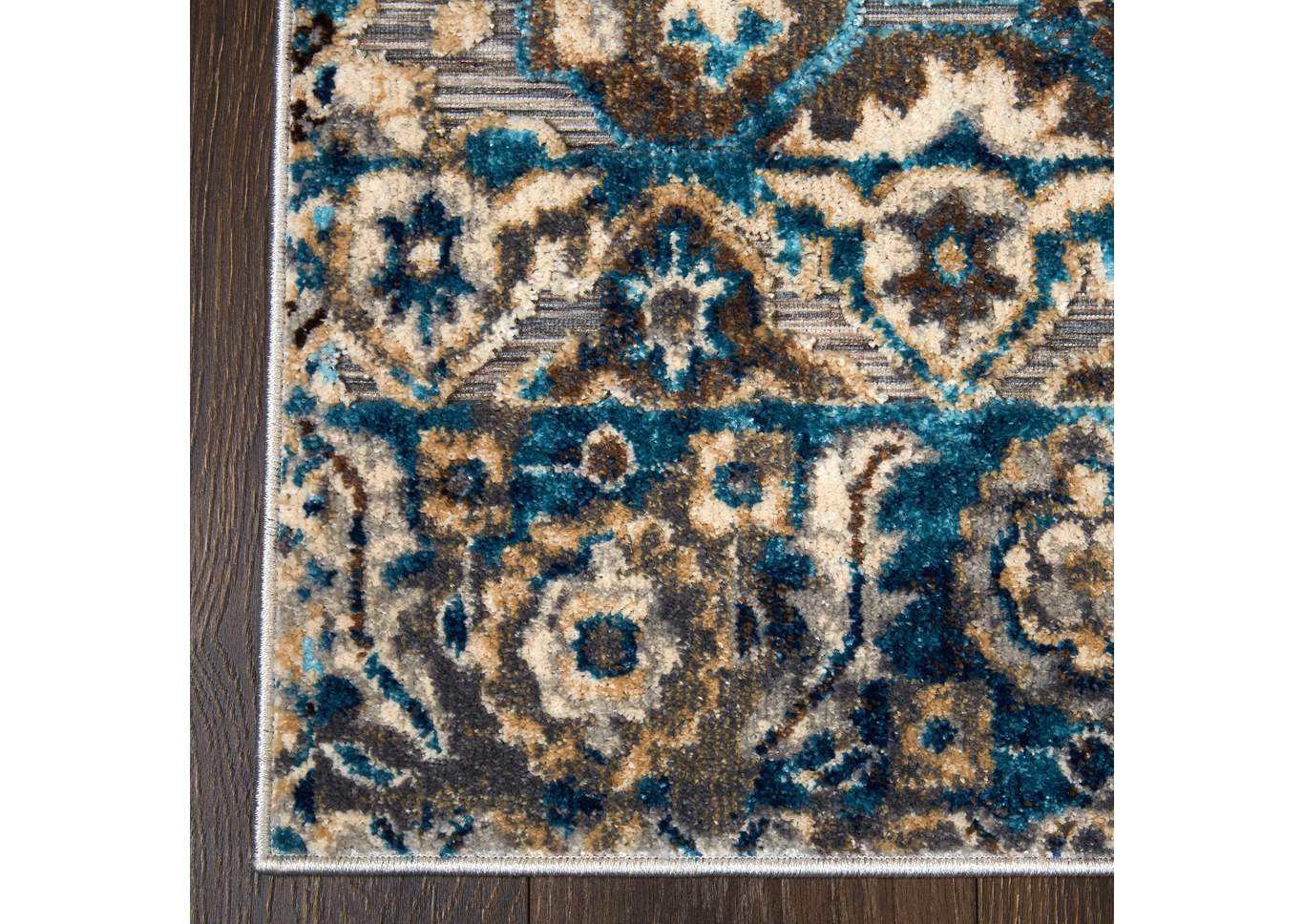 Fiesta Valencia Gray-Blue Area Rug,Home Dynamix