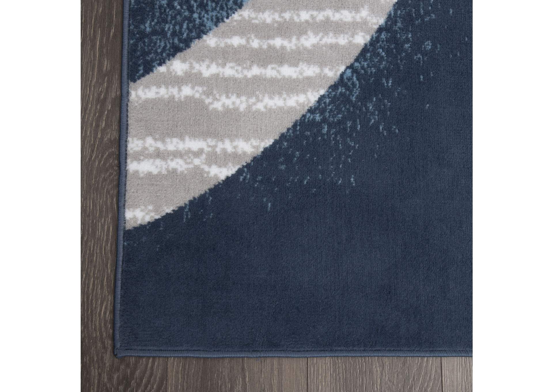 Premium Melia Midnight Blue - Gray Area Rug,Home Dynamix