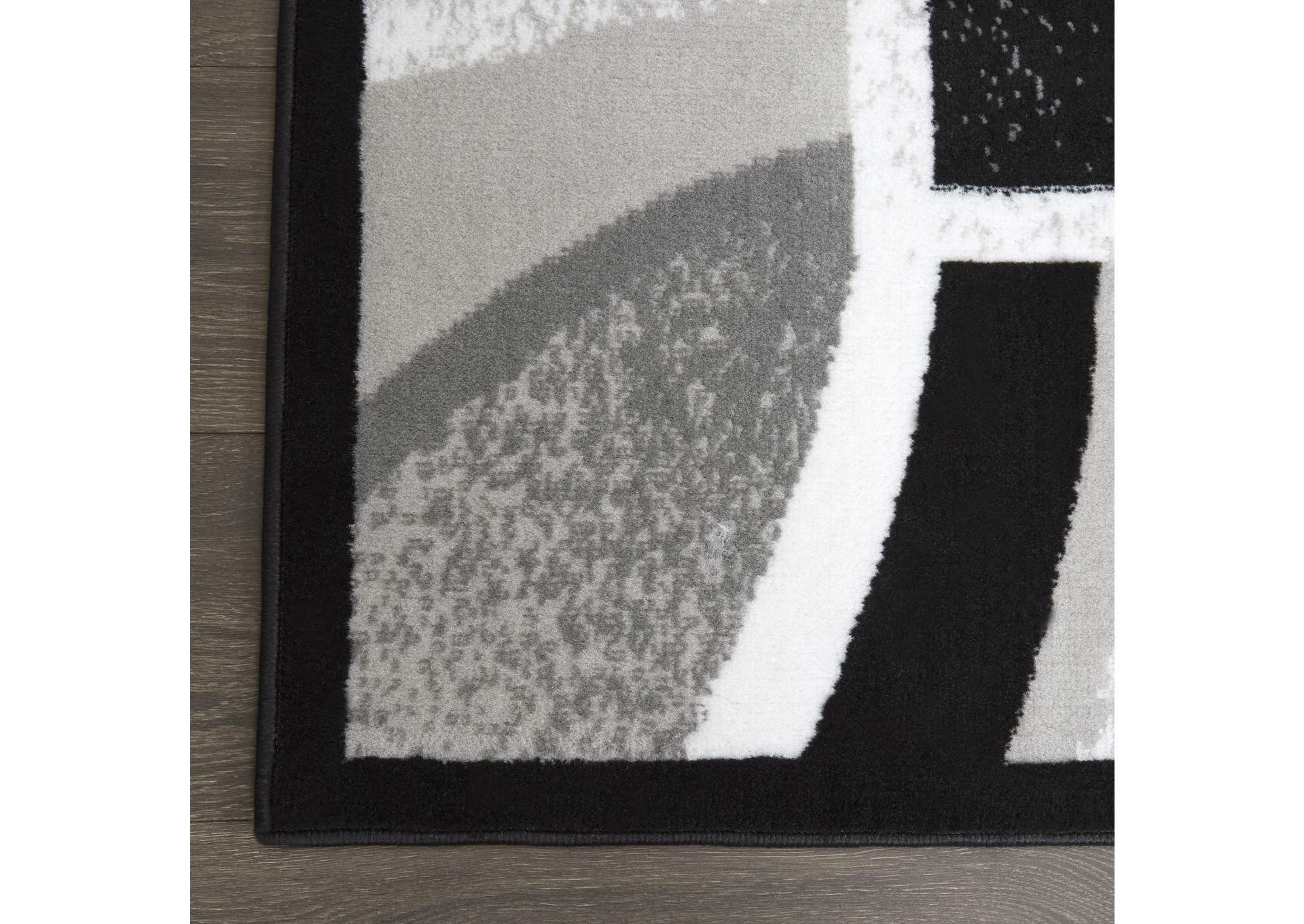 Premium Rizzy Black-Gray Area Rug,Home Dynamix