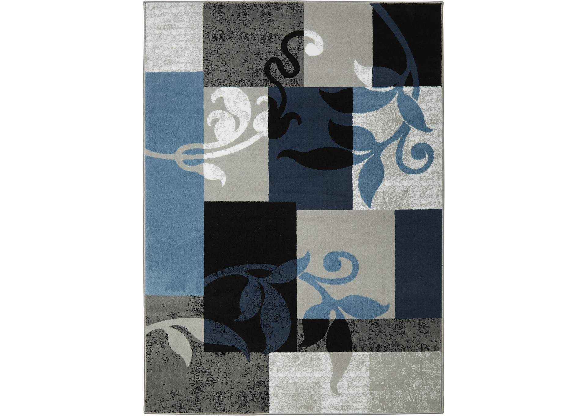 Tremont Lane Frizzle Area Rug Blue/Gray, 5'2"x7'2",Home Dynamix