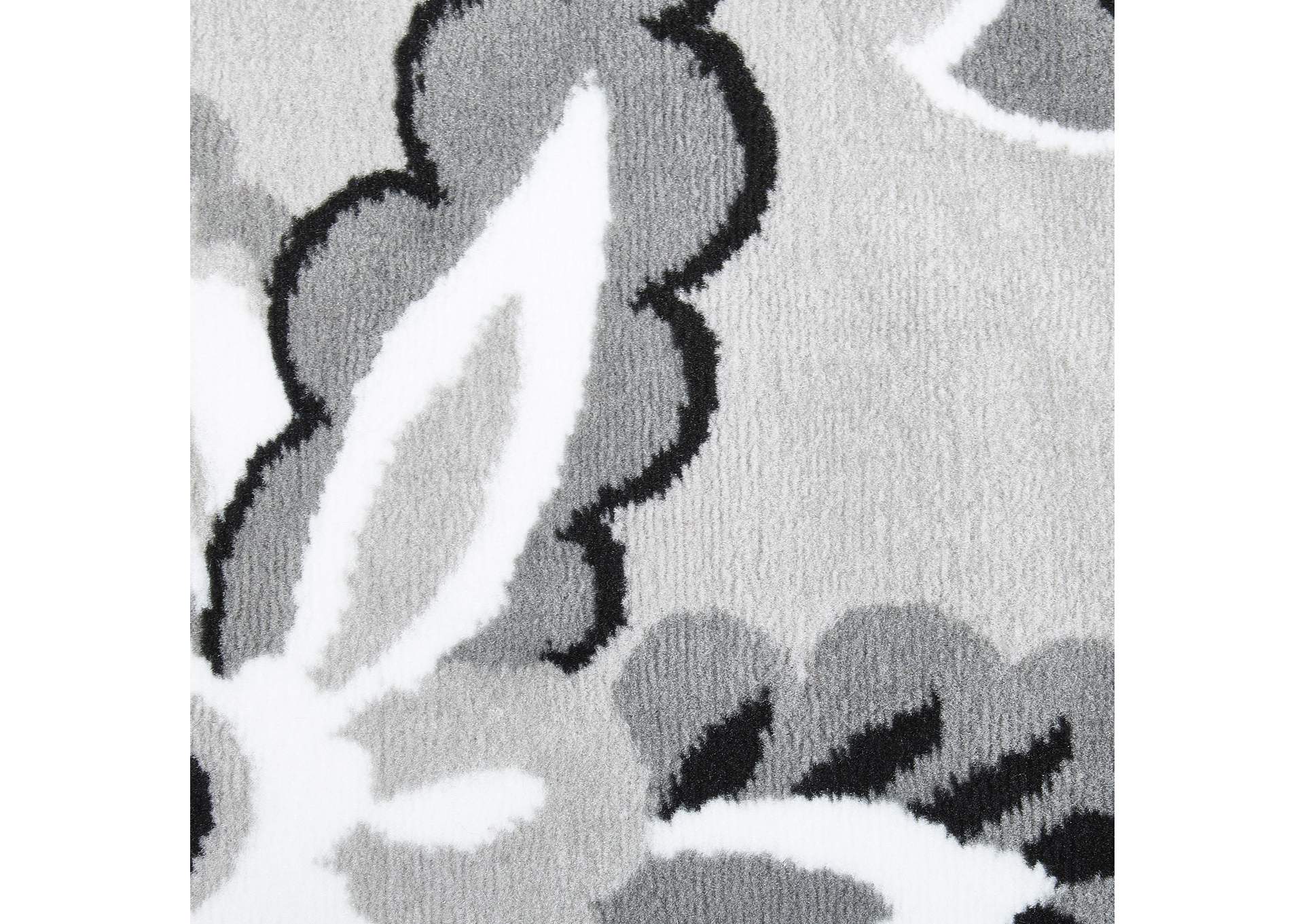 Tremont Lane Azria Area Rug Gray/White, 7'10" Round,Home Dynamix