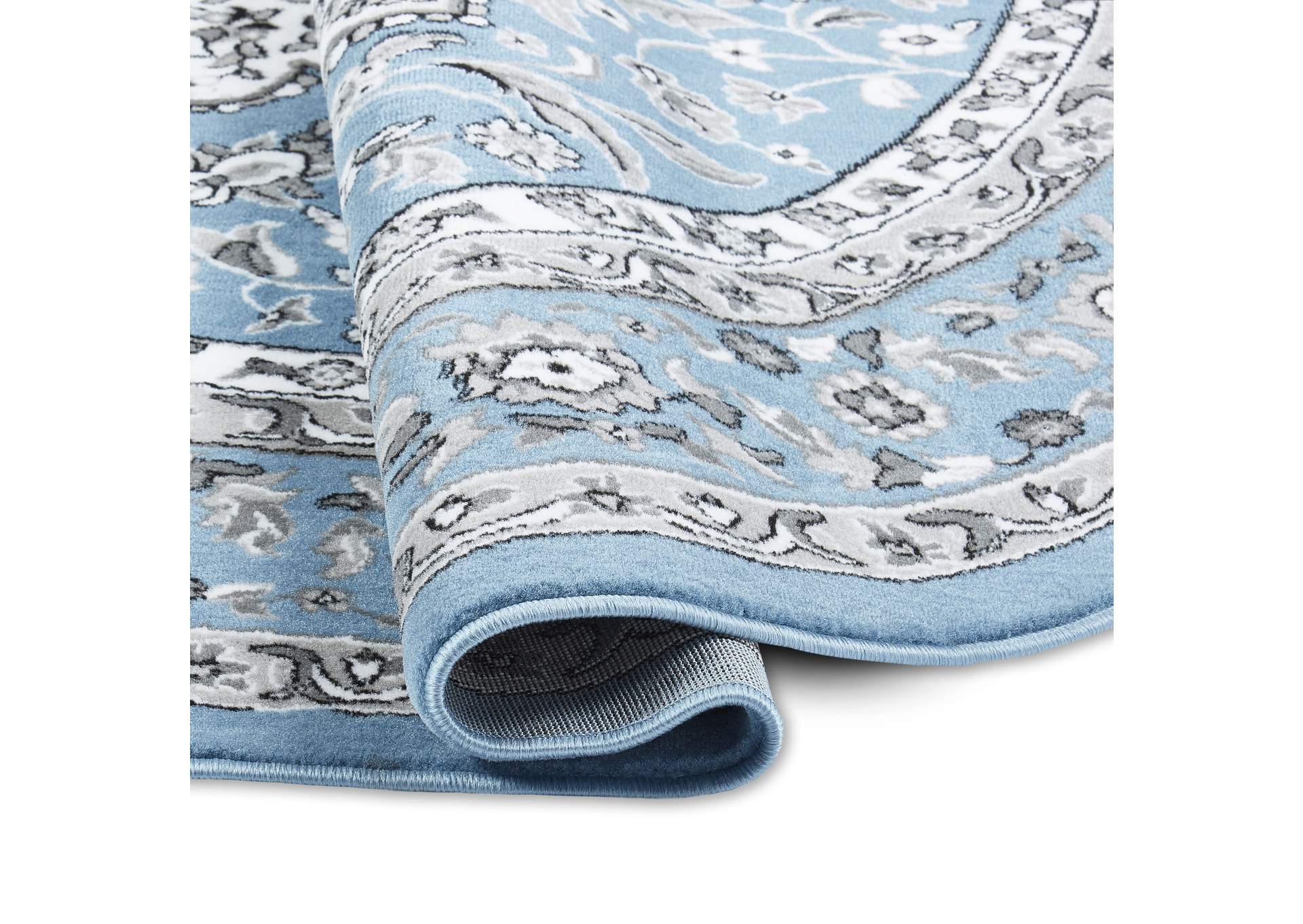 Tremont Lane Persia Area Rug Blue/Gray, 7'10" Round,Home Dynamix