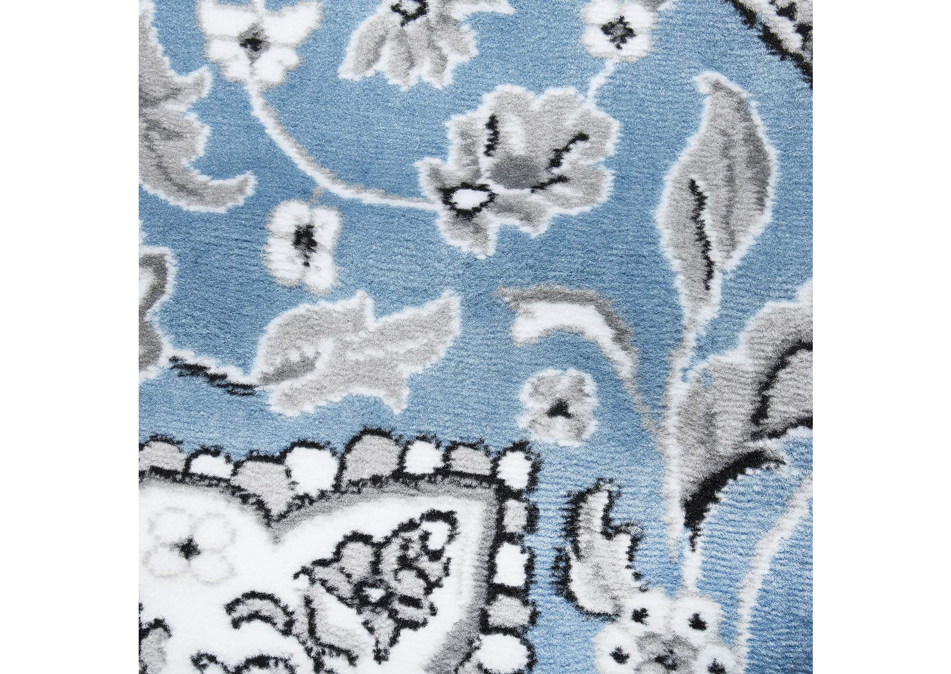 Tremont Lane Persia Area Rug Blue/Gray, 7'10" Round,Home Dynamix